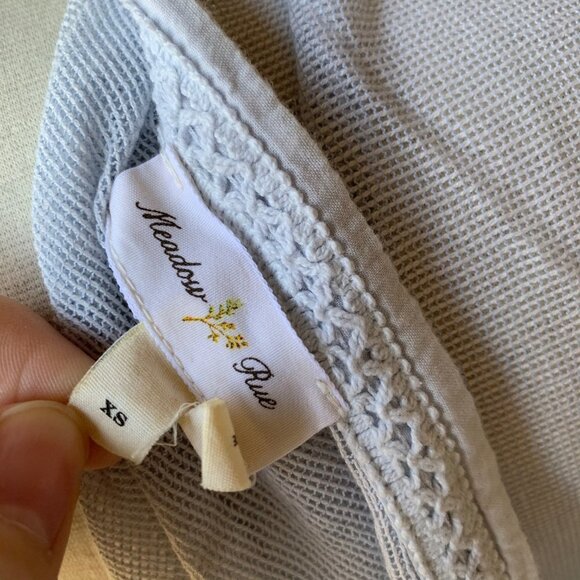 ANTHROPOLOGIE Meadow Rue Breezy Gauze Top Flowy Layer Summer XS Women Swim Cover - Picture 6 of 8